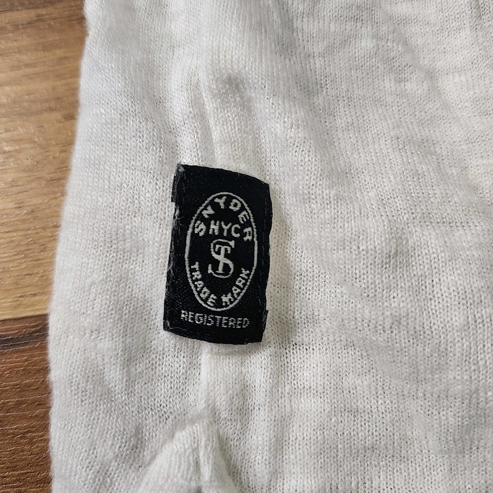 Todd Snyder Linen Pocket T-Shirt White Size XL - Picture 10 of 12